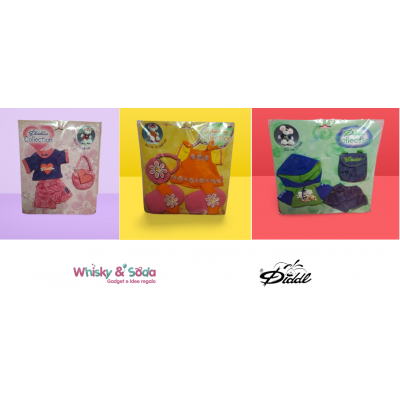 DIDDL - DIDDLINA - KIT ABBIGLIAMENTO e ACCESSORI  PELUCHE 30 CM