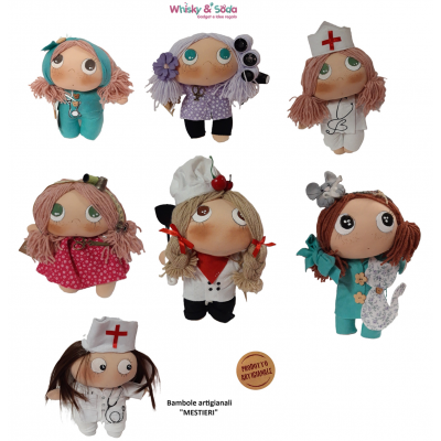 HANDMADE -  Bambole Artigianali In Stoffa "MESTIERI"