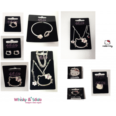 HELLO KITTY - Jewelry Sets "Butterfly Strass - White Face - Pink Bow" by Camomilla