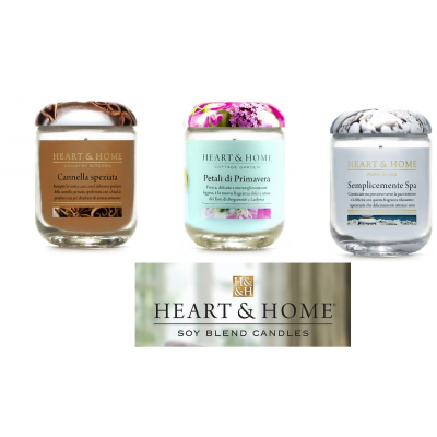CANDELE Grandi in cera di soia - Fragranze Varie