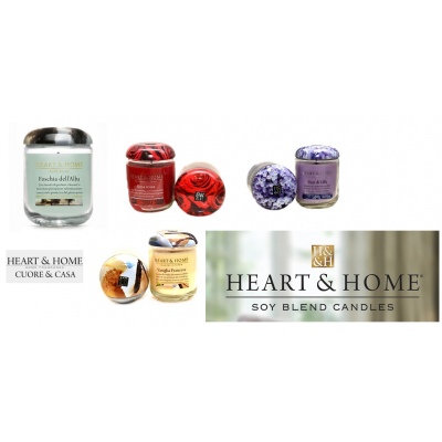 CANDELE Medie in cera di soia - Fragranze Varie