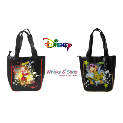 BRONTOLO - CUCCIOLO - 7 NANI - Borsa "Sportina" con cerniera Disney