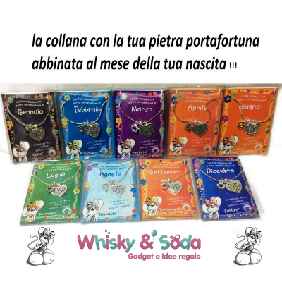 DIDDL - DIDDLINA Collana Del Mese Con Pietra Portafortuna