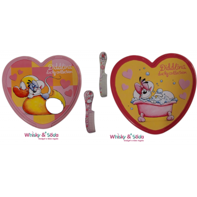 DIDDL - DIDDLINA Specchietto Tascabile Ducky Collection + Pettine