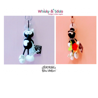 LE FORMICHE di Fabio Vettori - Portachiavi Peluche Sposa-Sposo