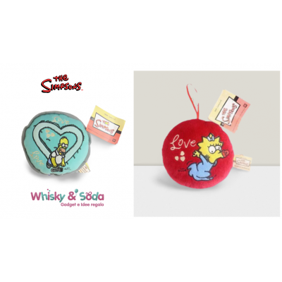 The Simpsons - HOMER - MAGGIE - Cuscino tondo peluche