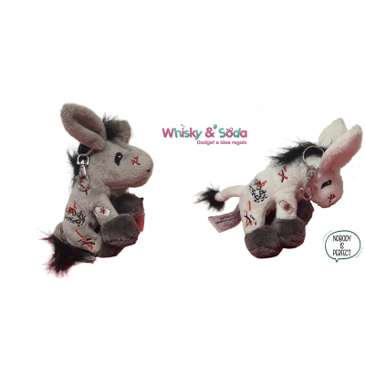 ASINELLO Portachiavi Peluche "Nobody Is Perfect!"