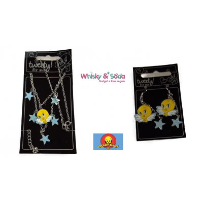 TWEETY - TITTI Set Collana + Orecchini