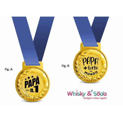 MEDAGLIA CON DEDICA Festa del Papà