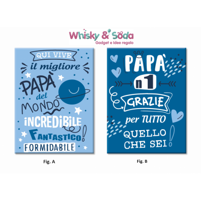 TARGHE in Metallo Festa del Papà