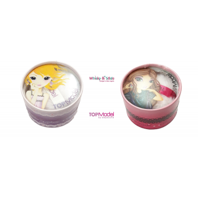 TOP MODEL 2 x Confezioni Glitter in Polvere Argento / Oro