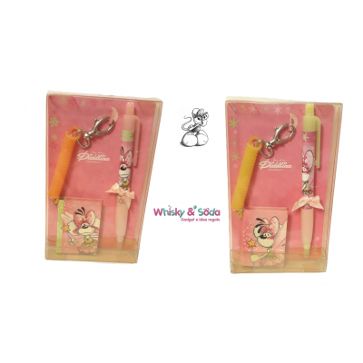 DIDDL- DIDDLINA "Fairy" 2 x Set Penna + Portachiavi + Libro